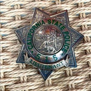 Obsolete CA State Police Badge